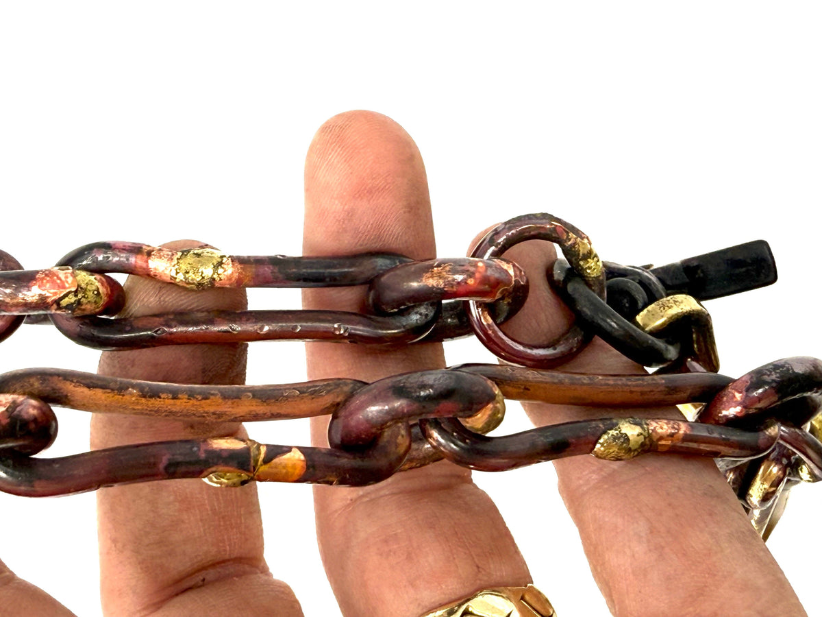 16” Hand Forged Copper RTANVIL Wallet Chain