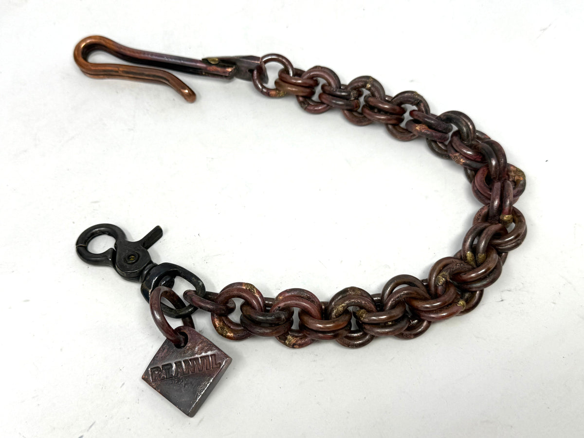 17” Hand Forged Copper RTANVIL Wallet Chain