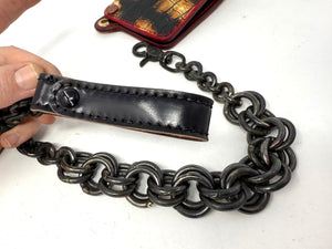 18” Hand Forged BLACKENED Brass Wallet Chain