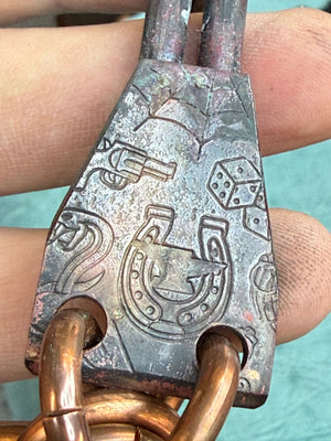 18” Hand Forged Copper RTANVIL Wallet Chain