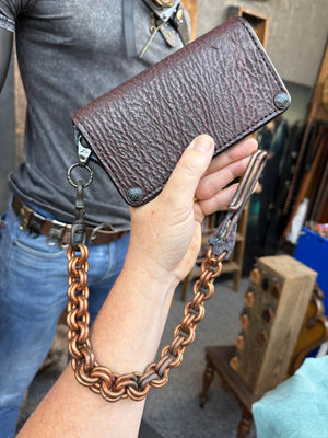 18” Hand Forged Copper RTANVIL Wallet Chain