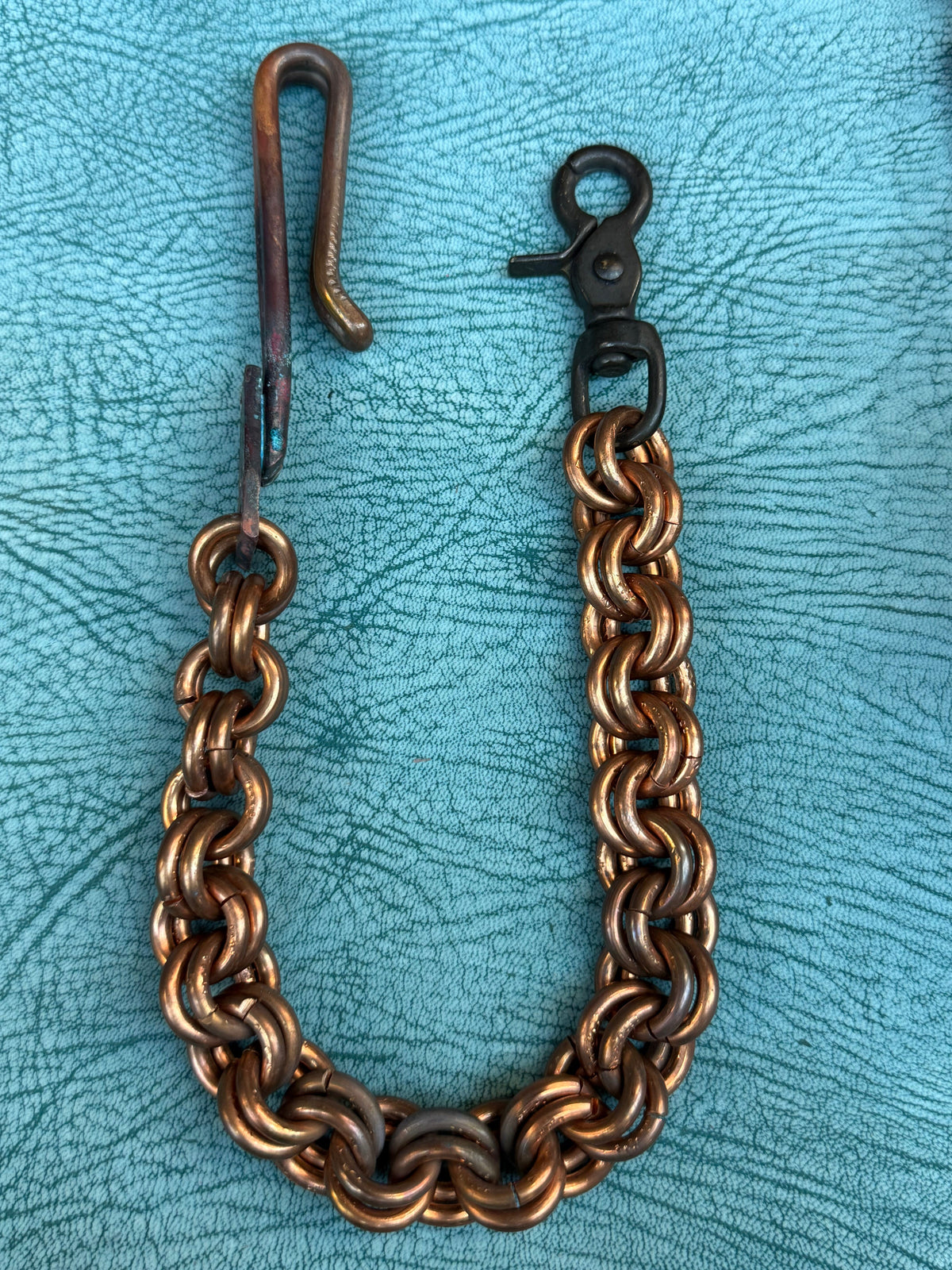 18” Hand Forged Copper RTANVIL Wallet Chain