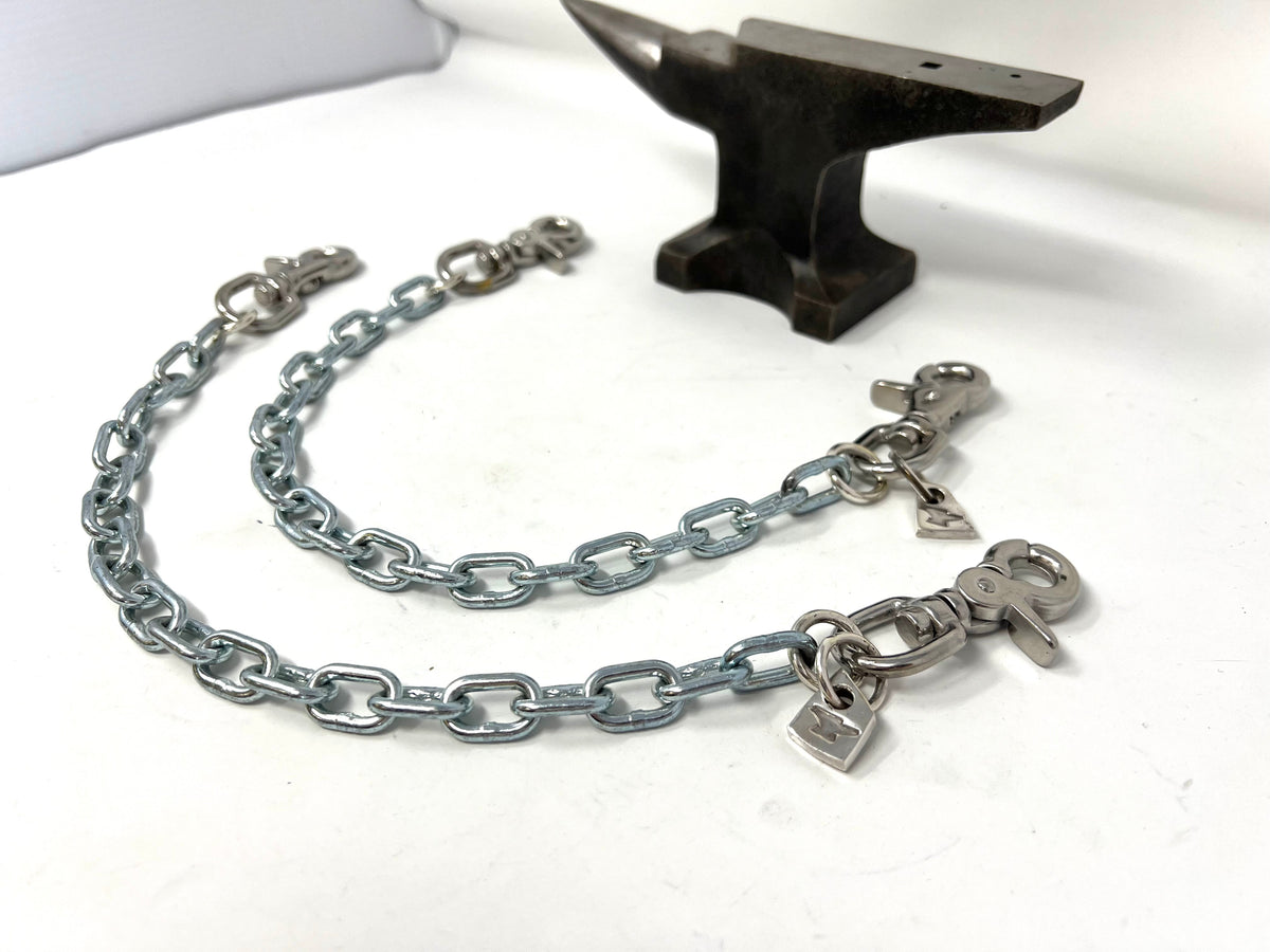 18” Silver Steel Custom Wallet Chain