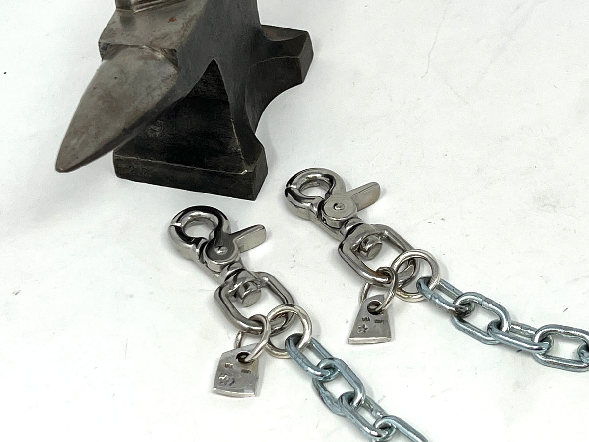 18” Silver Steel Custom Wallet Chain