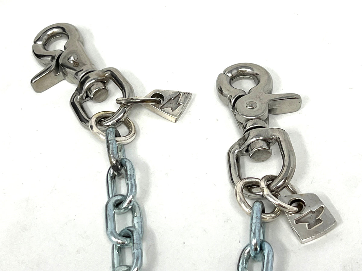 18” Silver Steel Custom Wallet Chain