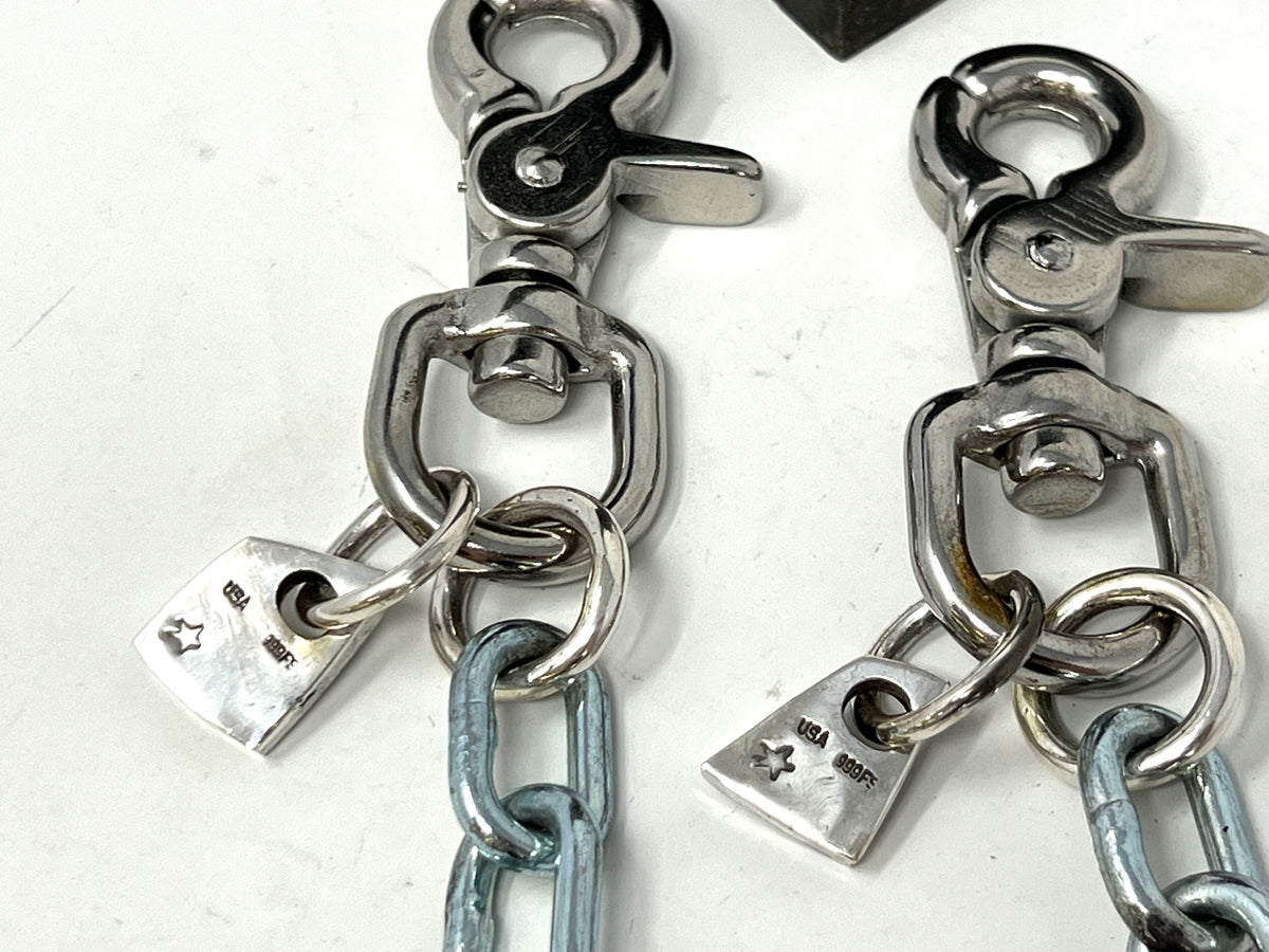 18” Silver Steel Custom Wallet Chain