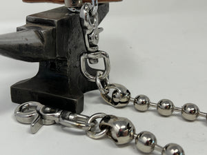 18” Stainless Ball Style Wallet Chain w/Custom Hardware