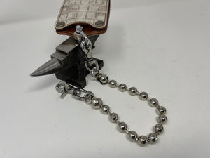 18” Stainless Ball Style Wallet Chain w/Custom Hardware