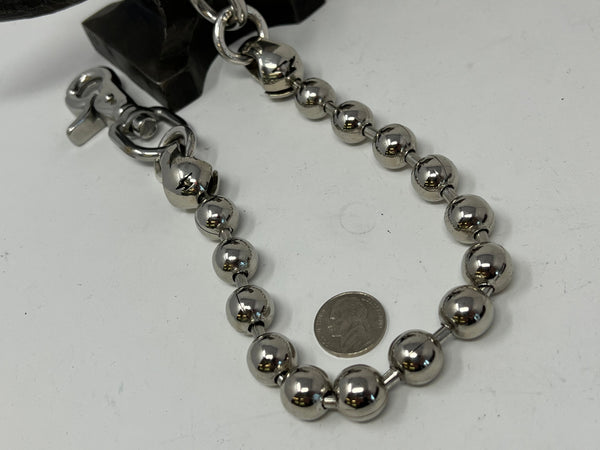 18” Stainless Ball Style Wallet Chain w/Custom Hardware