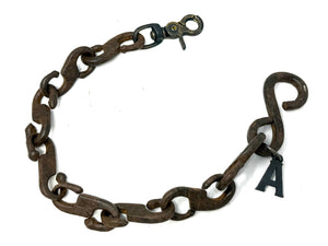 19” Hand Forged 1800’s Wrought Iron Wallet Chain by RTANVIL