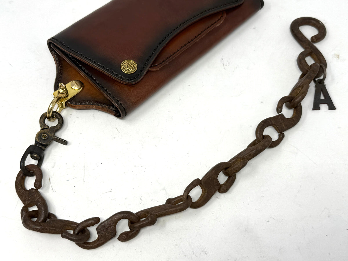 19” Hand Forged 1800’s Wrought Iron Wallet Chain by RTANVIL
