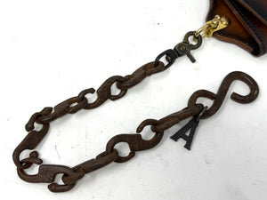 19” Hand Forged 1800’s Wrought Iron Wallet Chain by RTANVIL
