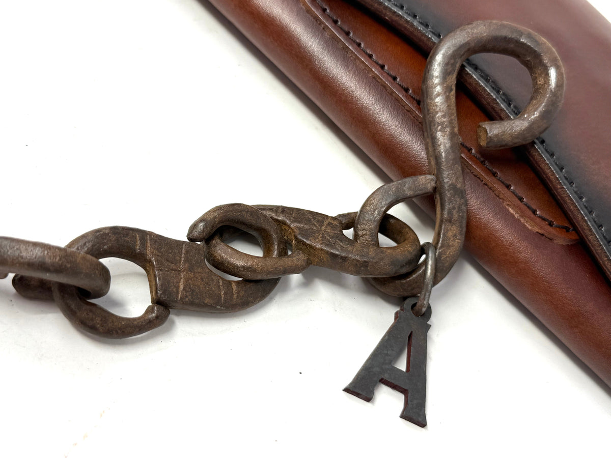 19” Hand Forged 1800’s Wrought Iron Wallet Chain by RTANVIL