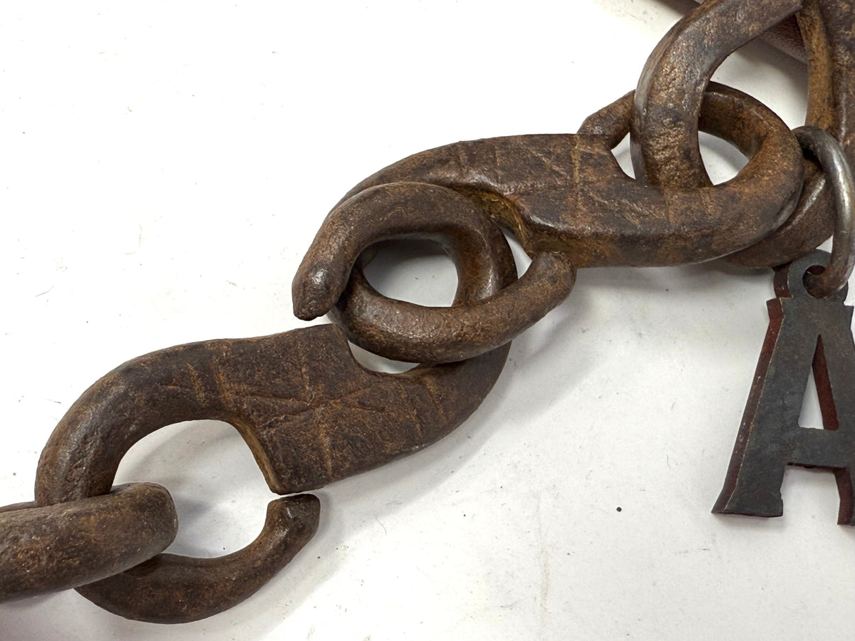 19” Hand Forged 1800’s Wrought Iron Wallet Chain by RTANVIL