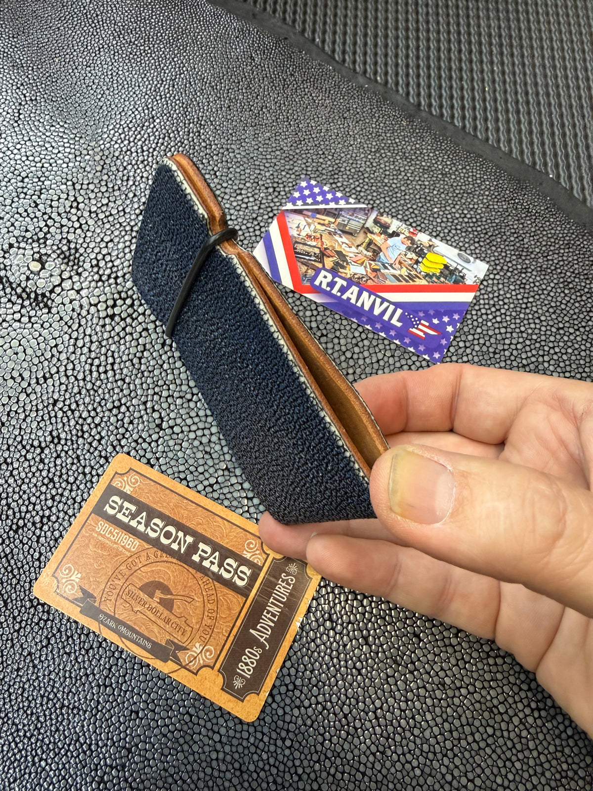 RTAnvil Cash Wrap Wallet - Blue Stingray