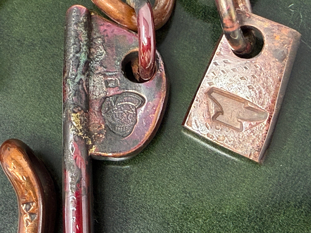 20” Hand Forged Copper RTANVIL Wallet Chain