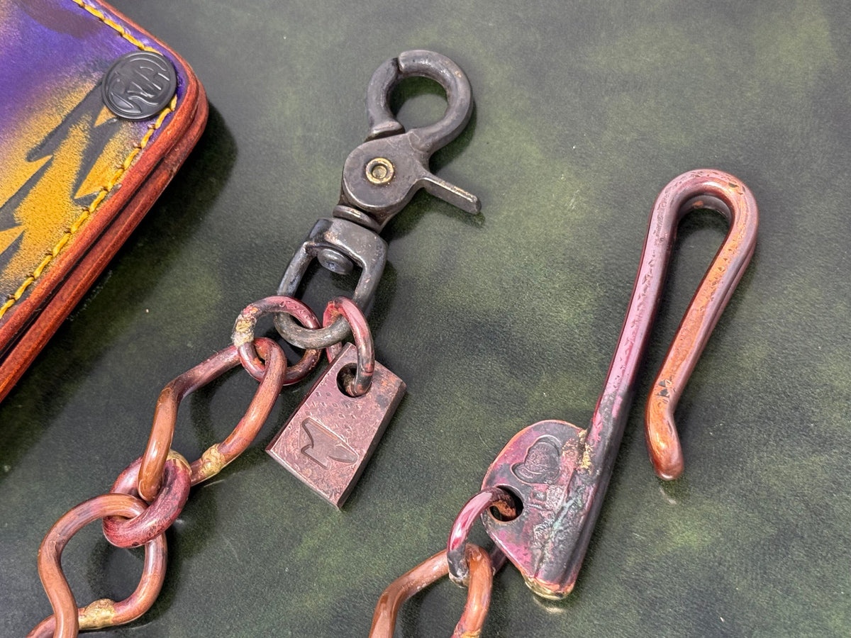 20” Hand Forged Copper RTANVIL Wallet Chain