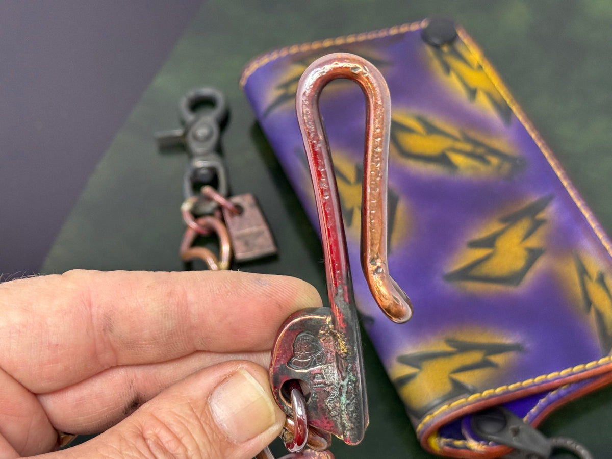 20” Hand Forged Copper RTANVIL Wallet Chain