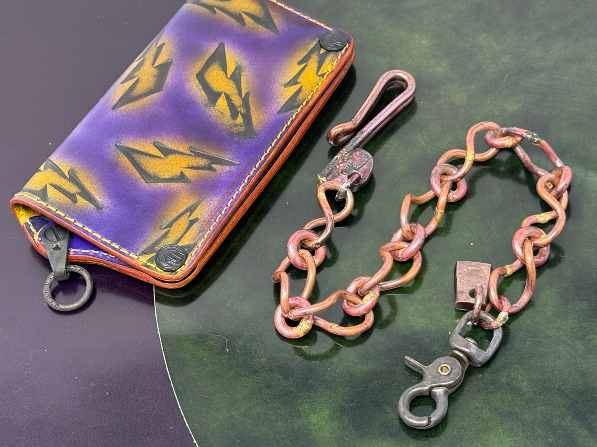20” Hand Forged Copper RTANVIL Wallet Chain