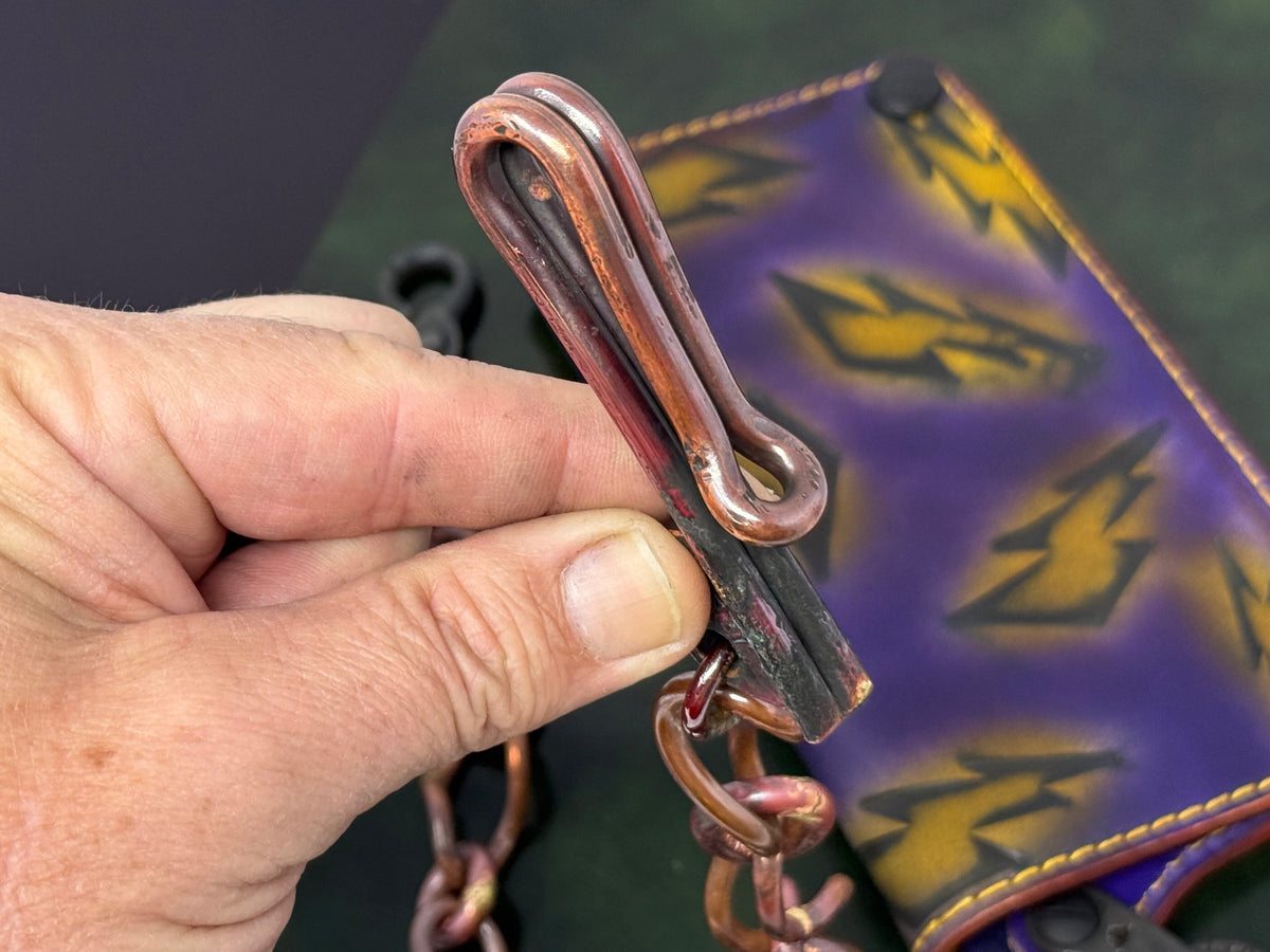 20” Hand Forged Copper RTANVIL Wallet Chain