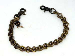 20 Inch Hand Forged Brass Wallet Chain