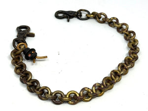 20 Inch Hand Forged Brass Wallet Chain