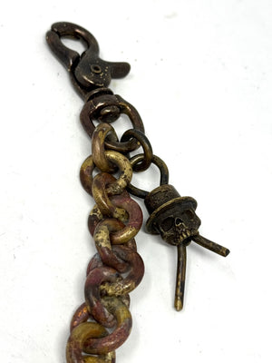 21 Inch Hand Forged Brass Wallet Chain