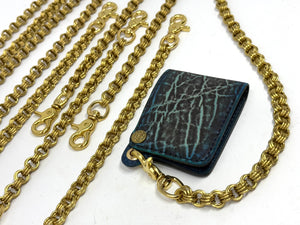 3-in-3 Brass Chainmail Wallet Chain