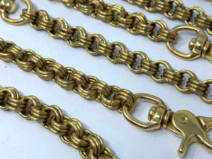 3-in-3 Brass Chainmail Wallet Chain