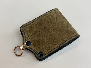 5G Bifold Leather Chain Wallet - Tan Hippo
