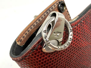 5G Long Biker Chain Wallet - BloodRed Lizard