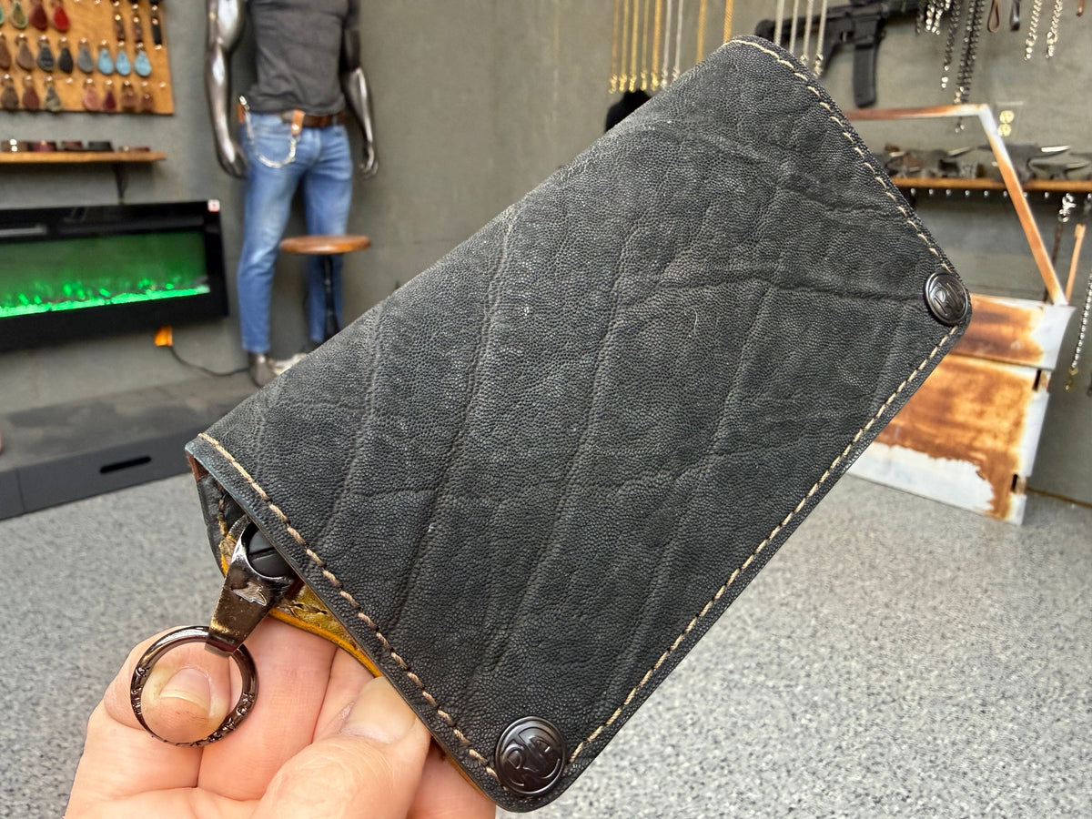 5G Long Biker Chain Wallet - Cognac Elephant - Anvil Customs