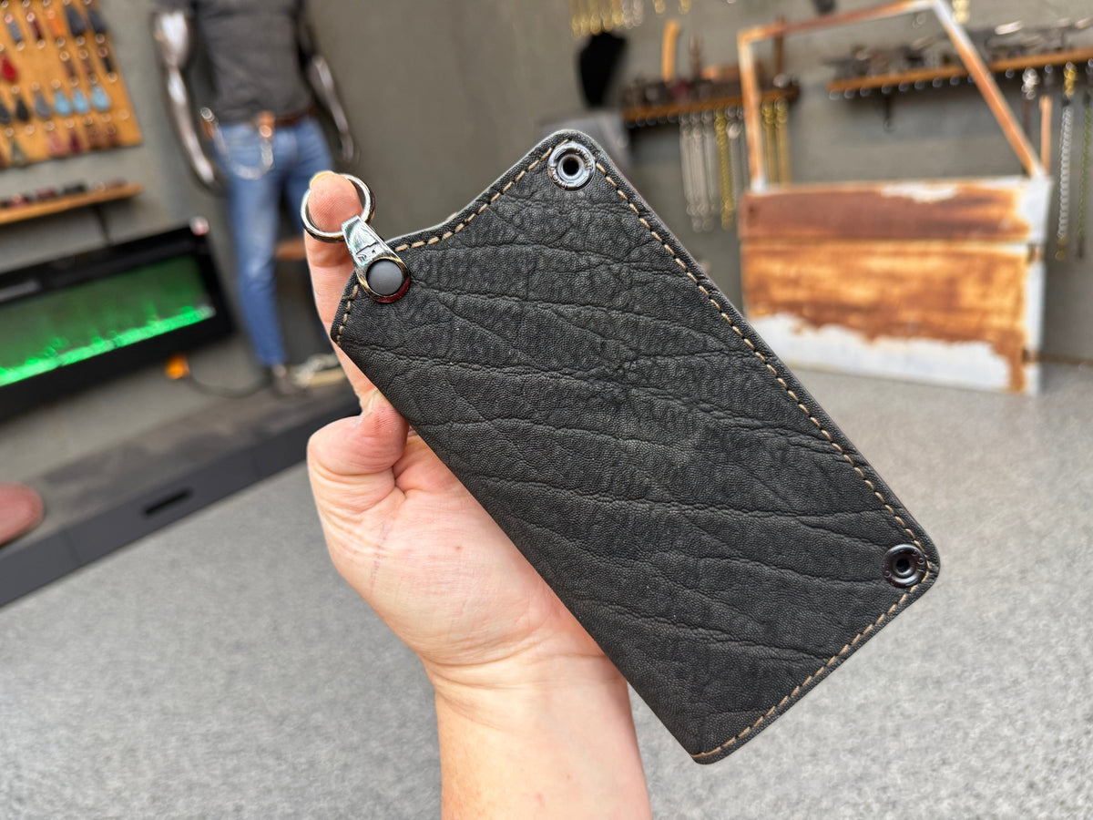 5G Long Biker Chain Wallet - Cognac Elephant - Anvil Customs