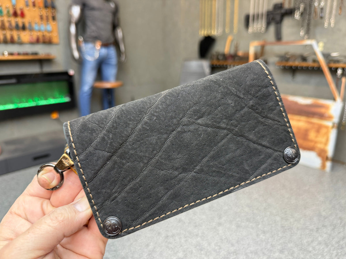 5G Long Biker Chain Wallet - Cognac Elephant - Anvil Customs