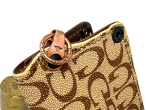 5G Long Biker Chain Wallet - Light Tan Designer Stingray - Anvil Customs