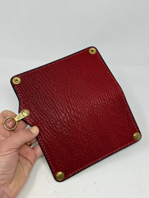 5G Long Biker Chain Wallet - Red Shark