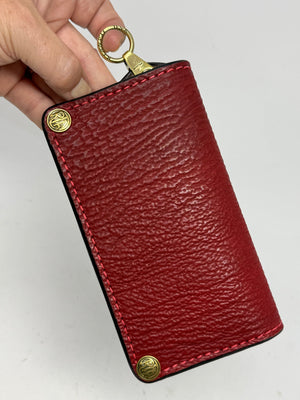5G Long Biker Chain Wallet - Red Shark