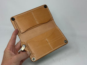 5G Long Biker Chain Wallet - Tiffany Blue Stingray - Anvil Customs