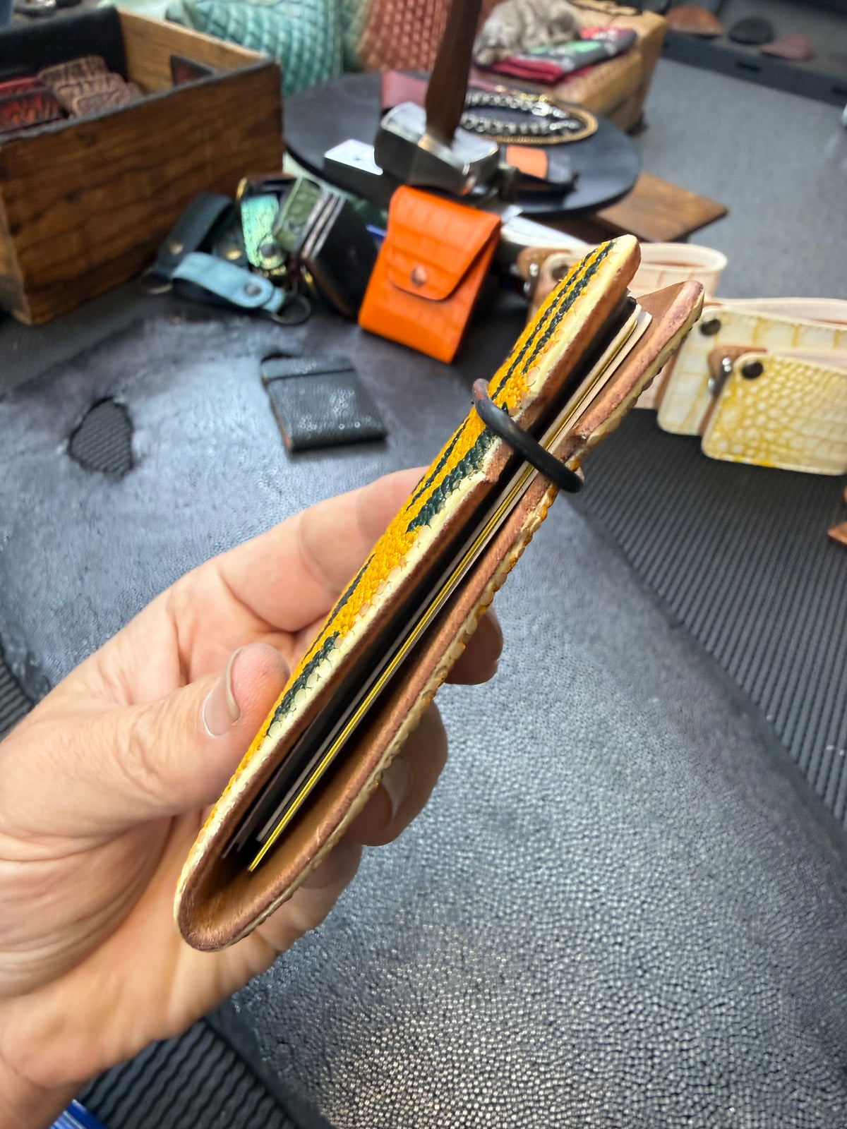 RTAnvil Cash Wrap Wallet - Tiger Stripe Stingray