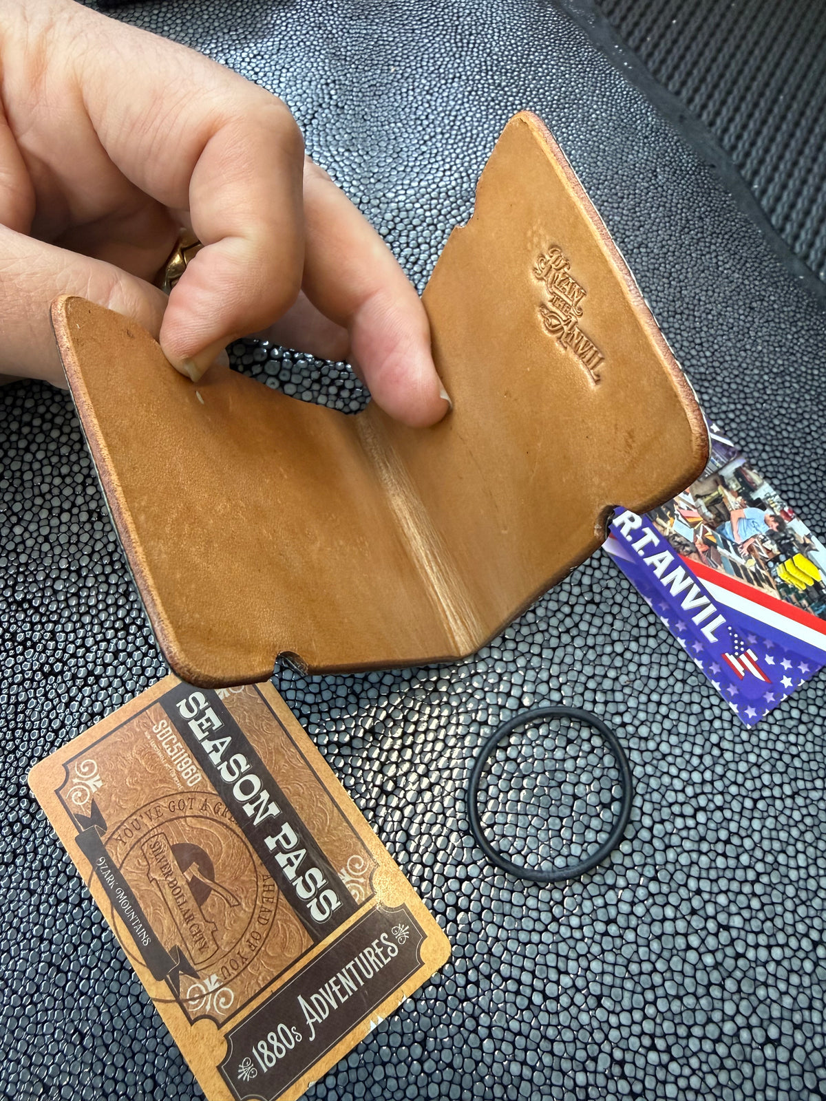 RTAnvil Cash Wrap Wallet - Blue Stingray