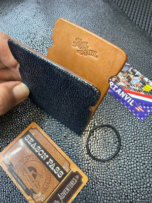 RTAnvil Cash Wrap Wallet - Blue Stingray