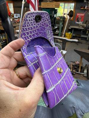 Sarasota Wallet - Purple Crocodile: CLOACA Edition