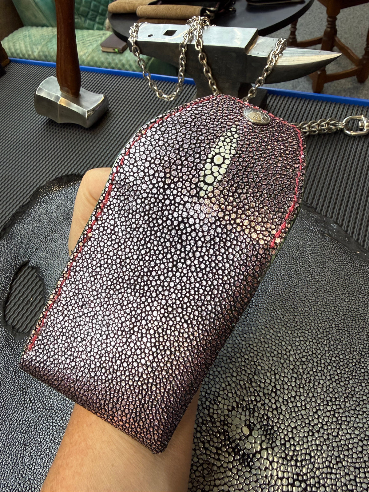 Sarasota Wallet - Metallic Pink Stingray