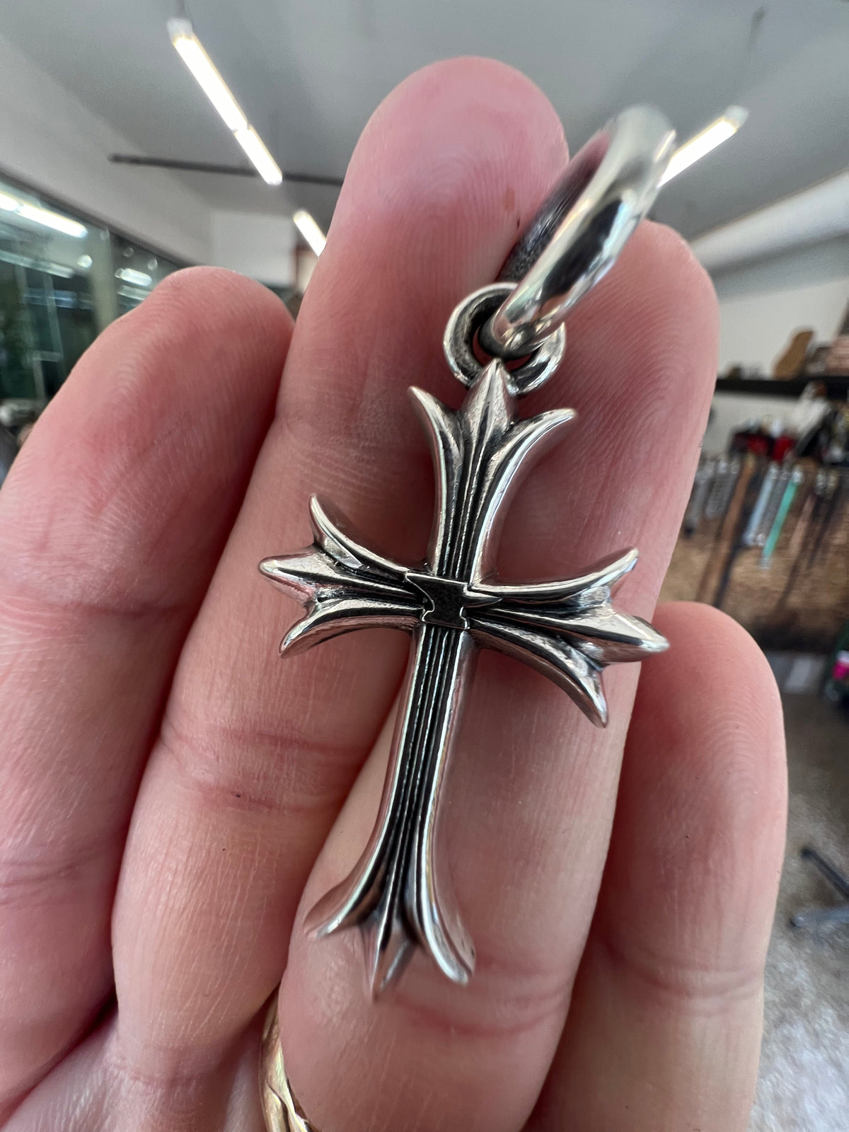 925 Silver Cross Pendant - ‘Patonce’