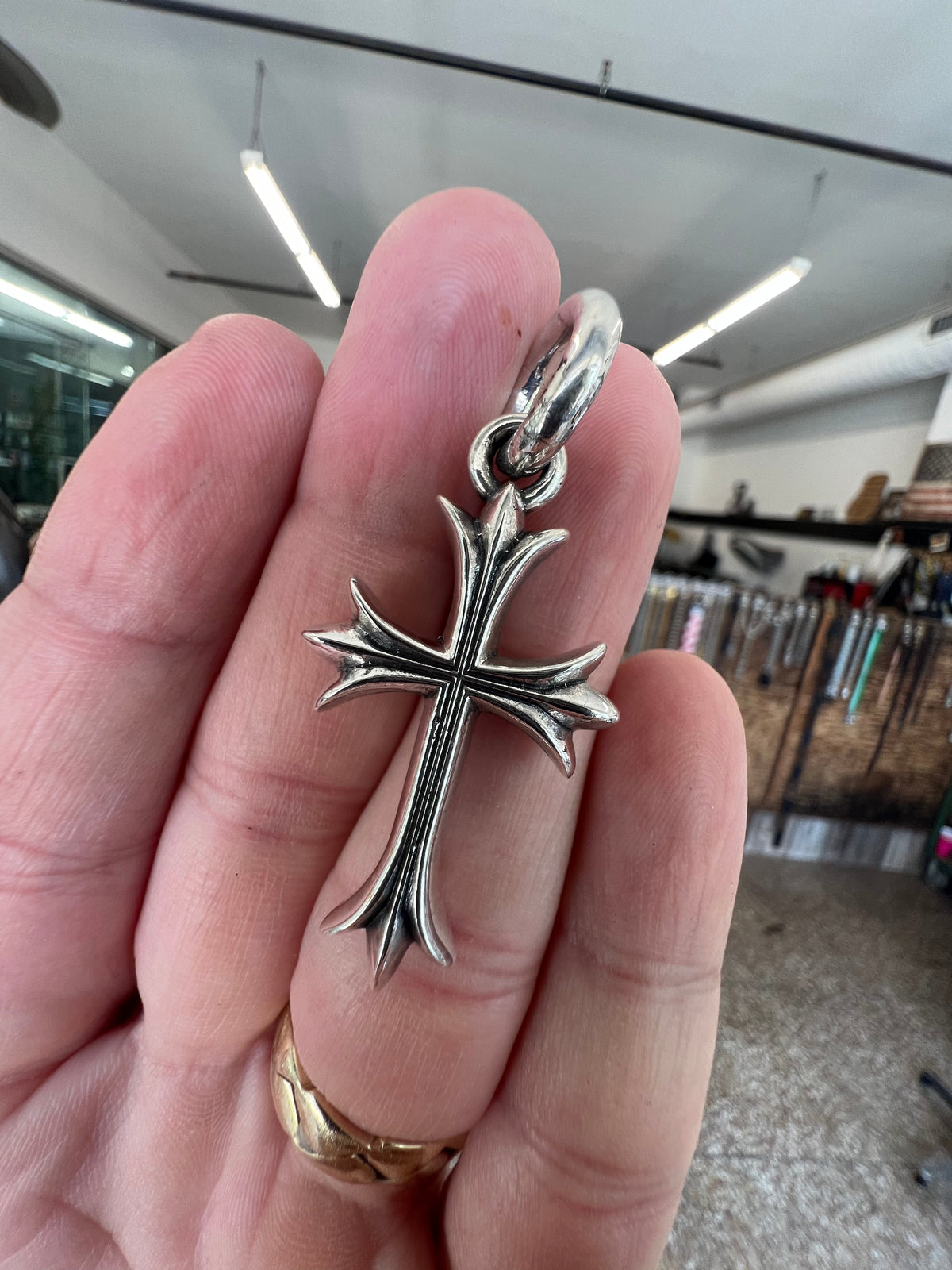 925 Silver Cross Pendant - ‘Patonce’