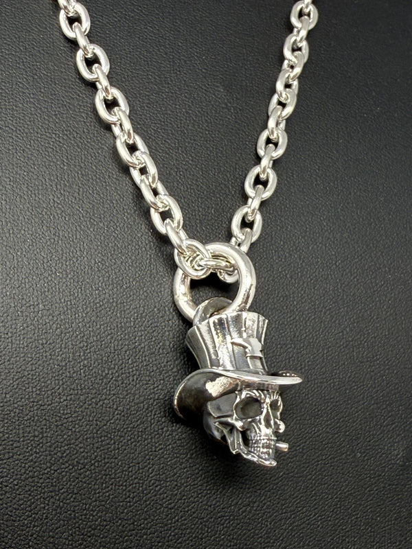 925 Silver Uncle Sam Skull Pendant - Anvil Customs