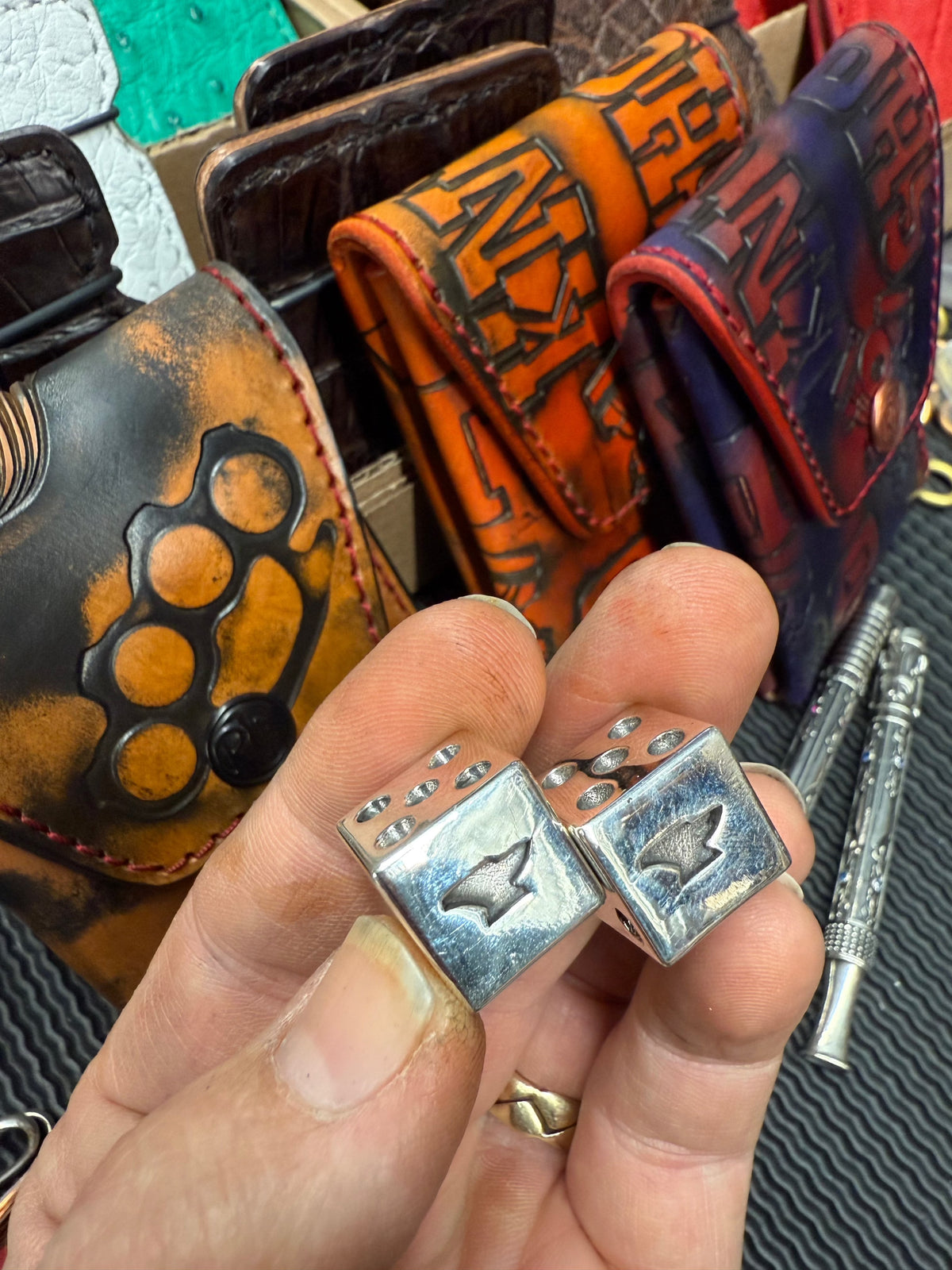 925 Silver Anvil Dice