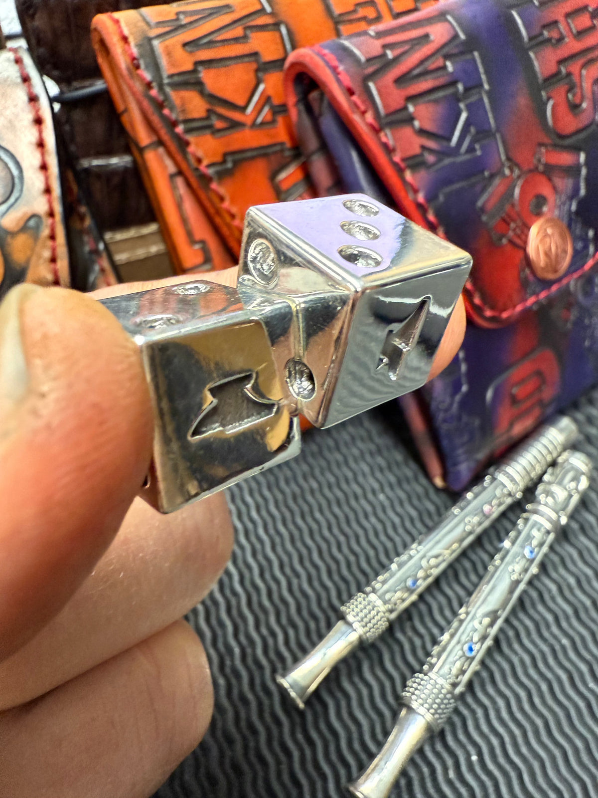 925 Silver Anvil Dice