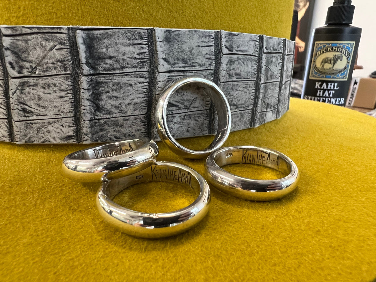 .999 Silver Anvil Posy Ring