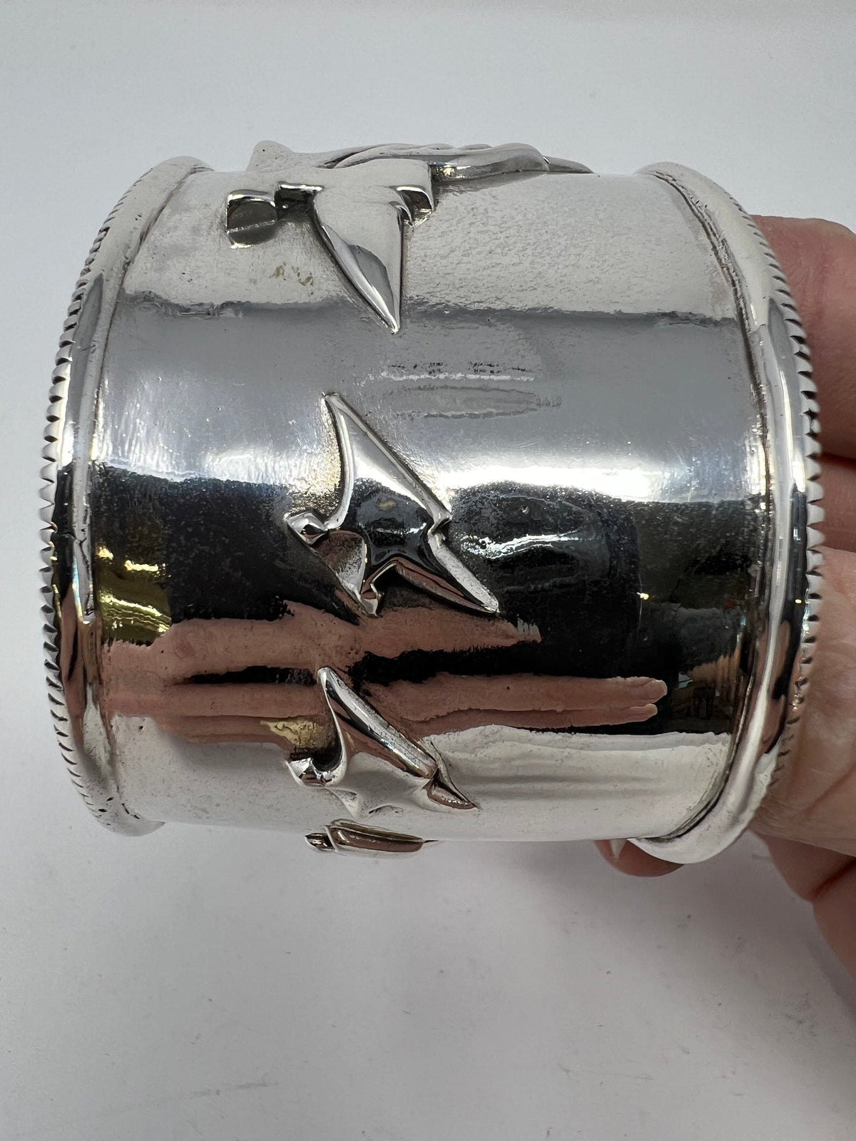 925 Silver ‘Flying Anvil’ Cuff/Bangle